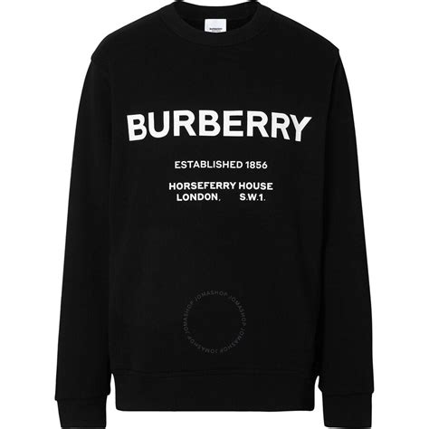 8017228 burberry|BURBERRY Men's Sweatshirt Black UK Size:L VNTAVLTDTHA .